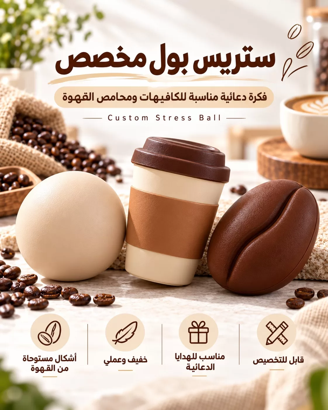 صورة 3 من سترس بول مخصصة بالشعار  (Custom Stress Ball | Personalized 3D Stress Ball):